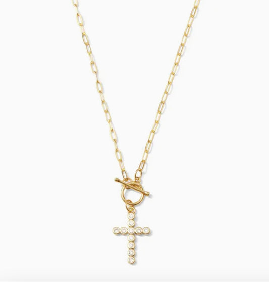 Let Your Faith Shine Cross Necklace