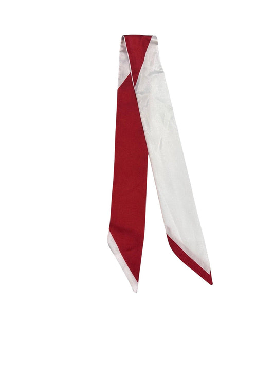 Give me the Skinny Twilly Scarf | Red & White