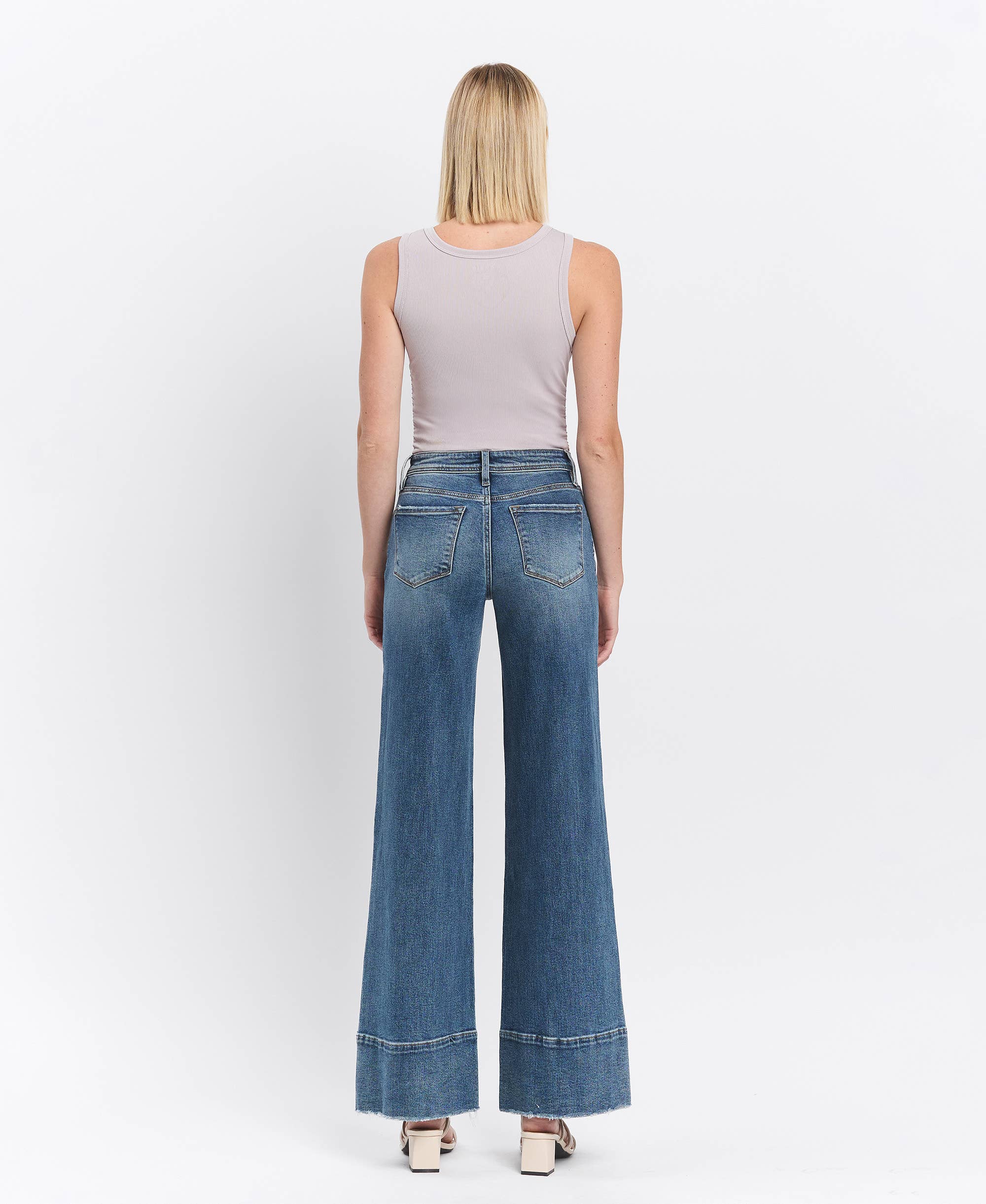 Lovervet by VERVET | Making Moves Wide Leg Jeans HIGH RISE A LINE WIDE LEG JEANS LV1633