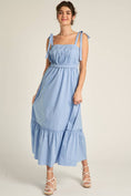 Load image into Gallery viewer, Lovely Day Blue Midi Dress
