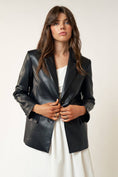 Load image into Gallery viewer, Material Girl Leather Blazer 
