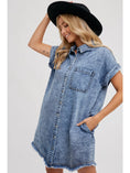 Load image into Gallery viewer, Oh That 90s Vibe Denim Dress
