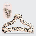 Load image into Gallery viewer, Kitsch | Satin Wrapped Claw Clip - Leopard

