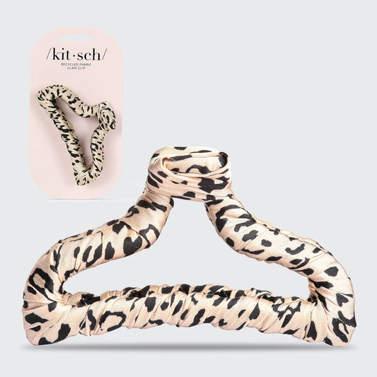 Kitsch | Satin Wrapped Claw Clip - Leopard