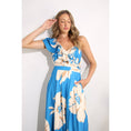 Load image into Gallery viewer, Blue Magnolia Ruffle Maxi Dress
