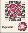 Load image into Gallery viewer, Back view of the Bloom Into Spring Arkansas Razorback hoodie, oversized women’s University of Arkansas sweatshirt perfect for football season and tailgates.
