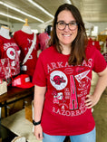 Load image into Gallery viewer, Razorback Fan Through the Years Red Arkansas Tee
