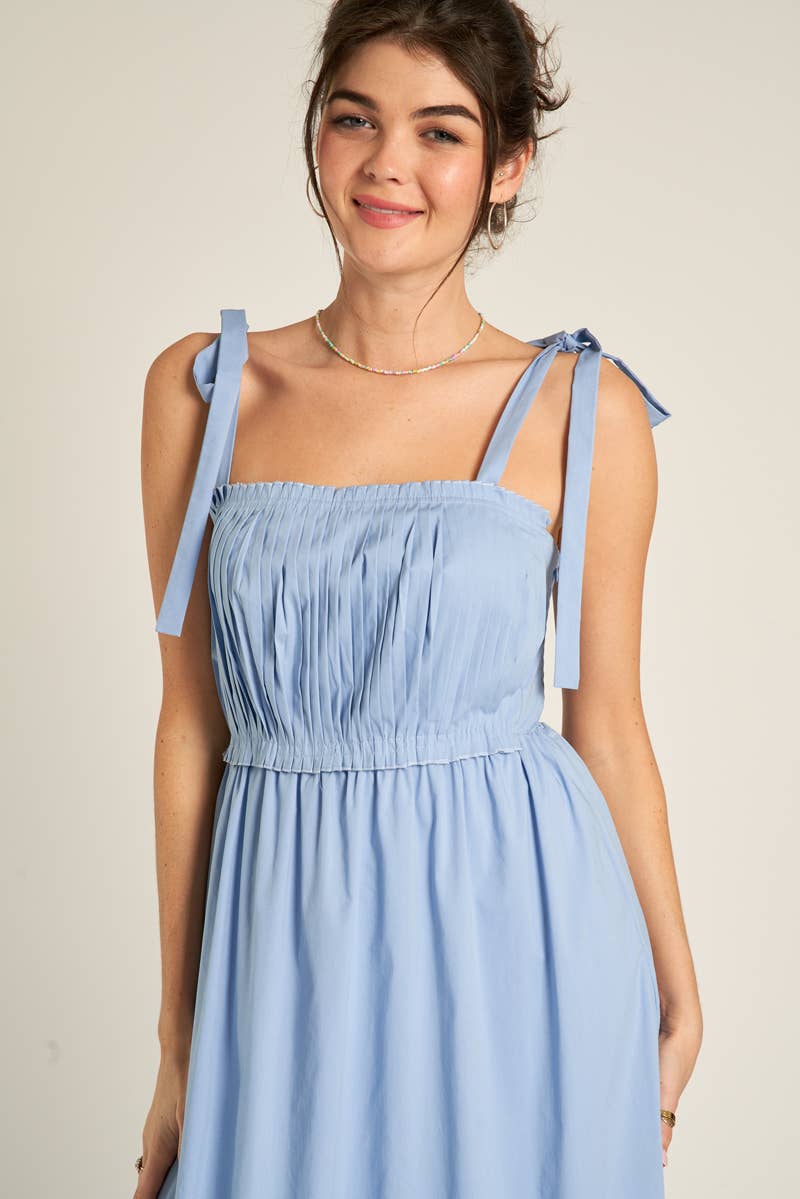 Lovely Day Blue Midi Dress