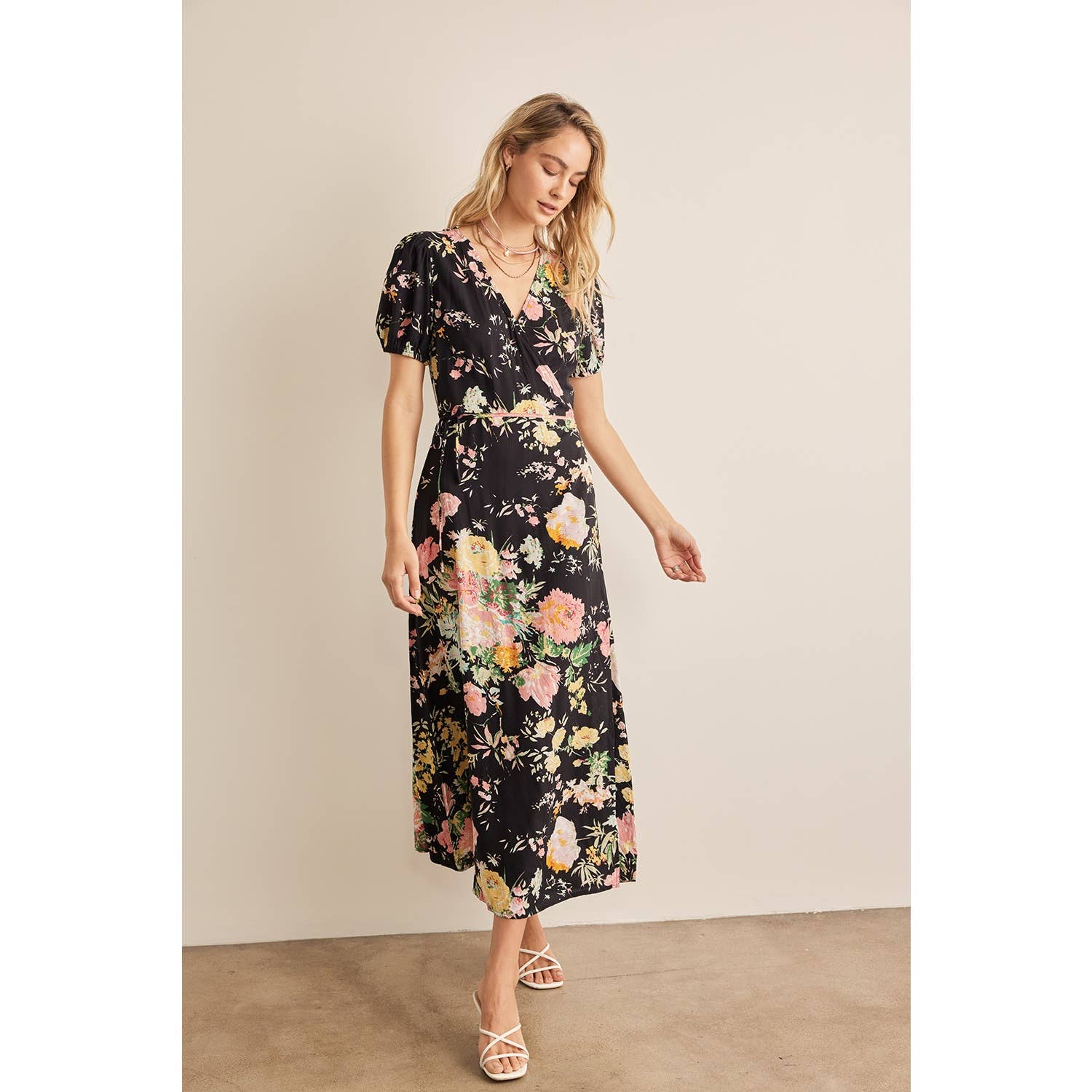 Garden Party Floral Midi Dress