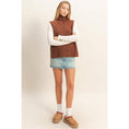 Load image into Gallery viewer, Layer on Warmth Sleeveless Turtleneck Sweater Vest
