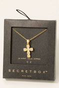 Load image into Gallery viewer, Shine Your Light Gold Cross Pendant Necklace
