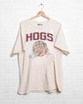 Load image into Gallery viewer, Hoop Fan Razorbacks Basketball Thrifted Tee
