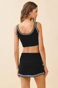Load image into Gallery viewer, Motion Contrasting Stripes Knit Cropped Tank Top

