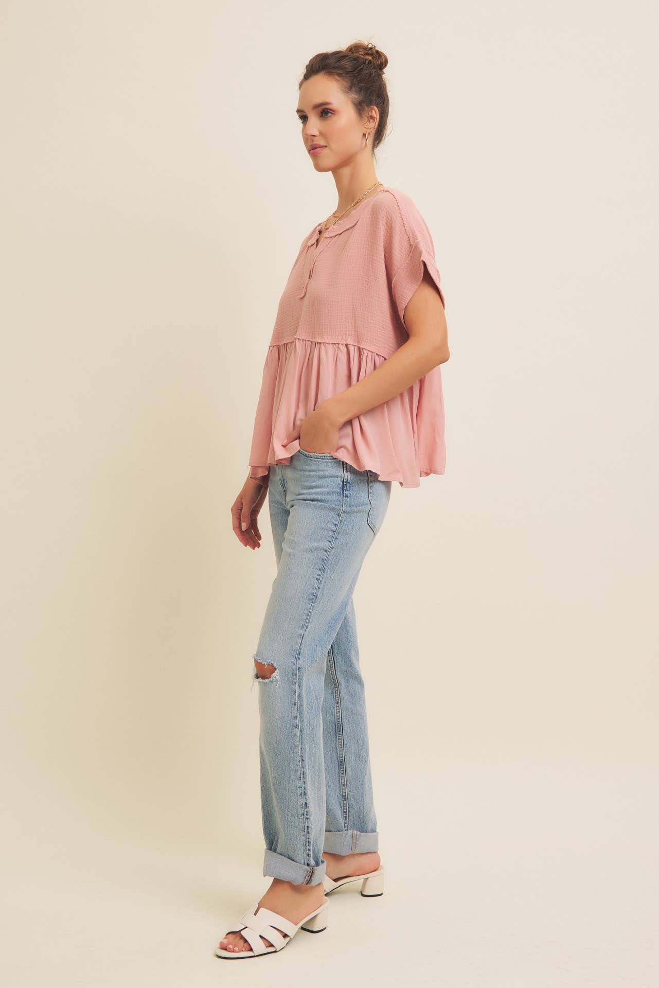 The Sweet Pea Gauze Babydoll