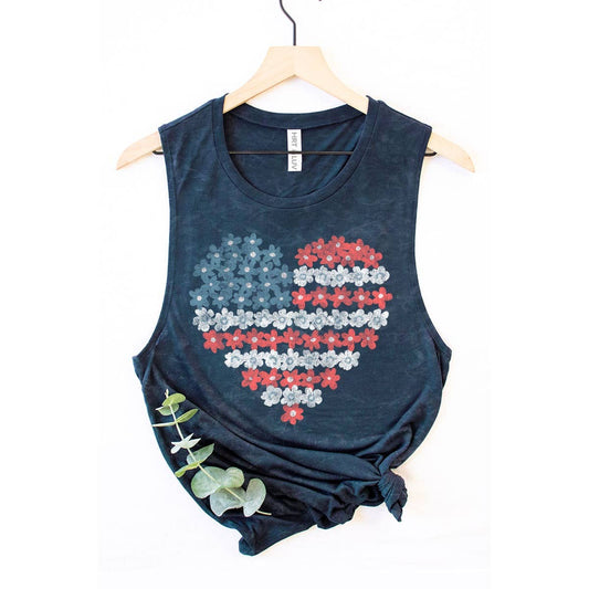 Red, White & Blue Love Tank