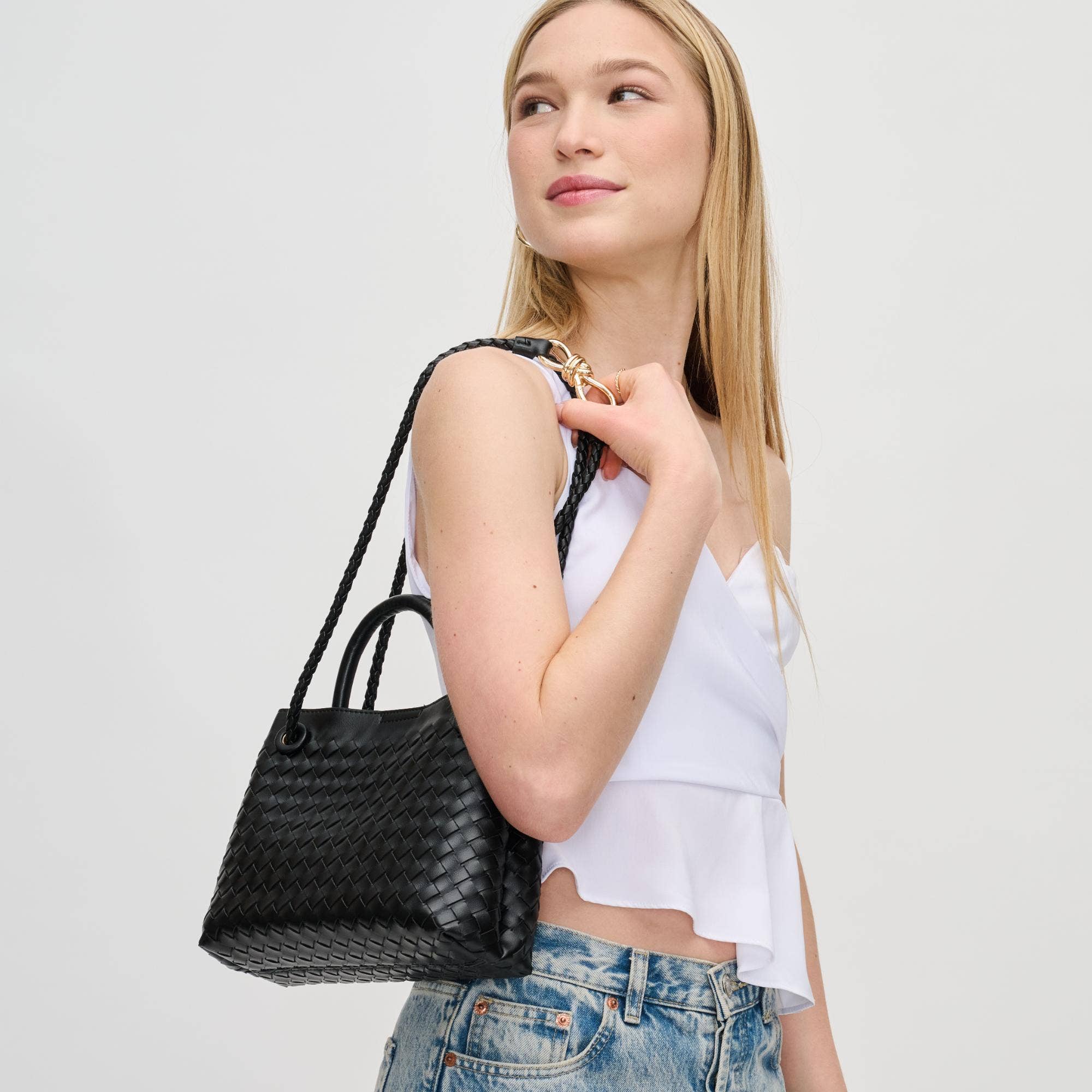 Urban Expressions | All Tied Up Woven Crossbody