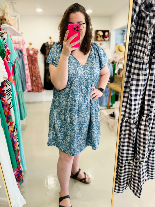 plus size blue dress, plus size dress store, plus size boutique in fayetteville arkansas boutique store