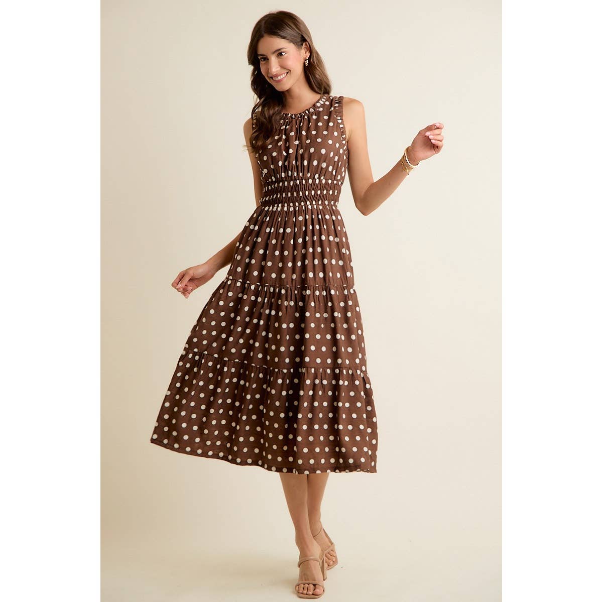 The Chocolate Chip Polka Dot Dress