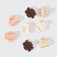 Load image into Gallery viewer, Kitsch | Recycled Plastic Mini Cloud Claw Clips 8pc Set - Rosewood
