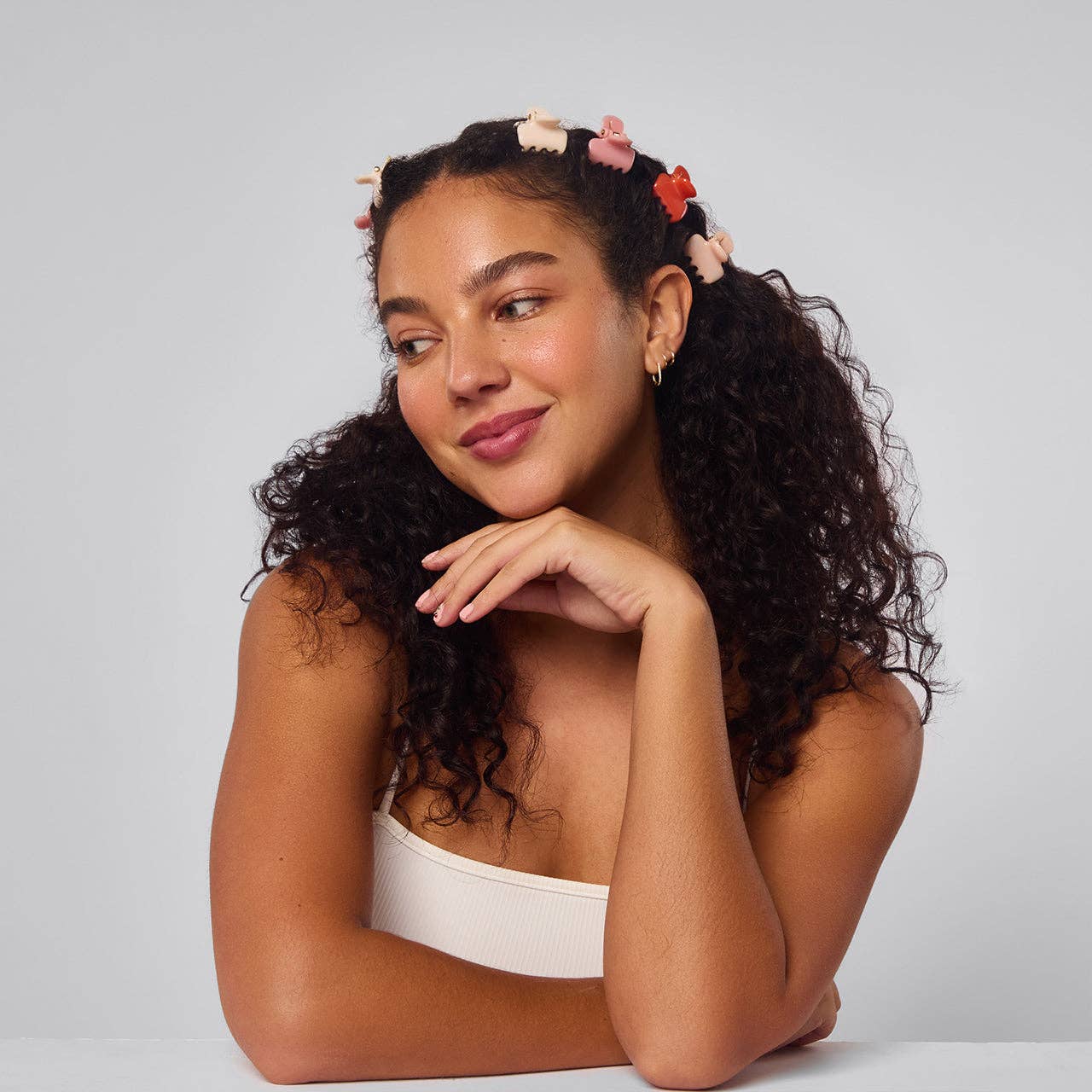 Kitsch | Recycled Mini Cloud Clips 8pc Set - Assorted Cherry Blossom