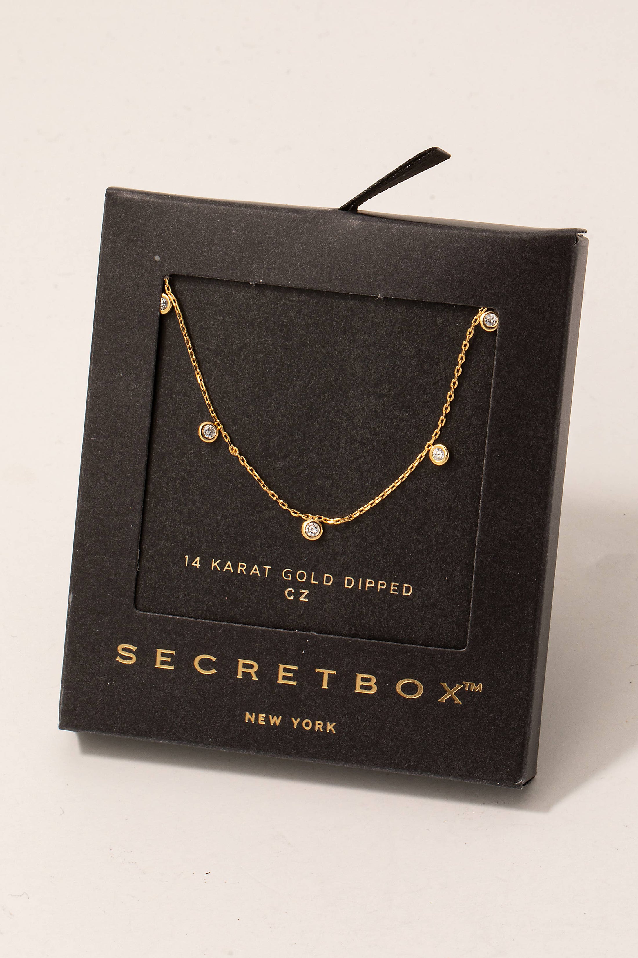 A Little Charming Disc Charms Gold Necklace