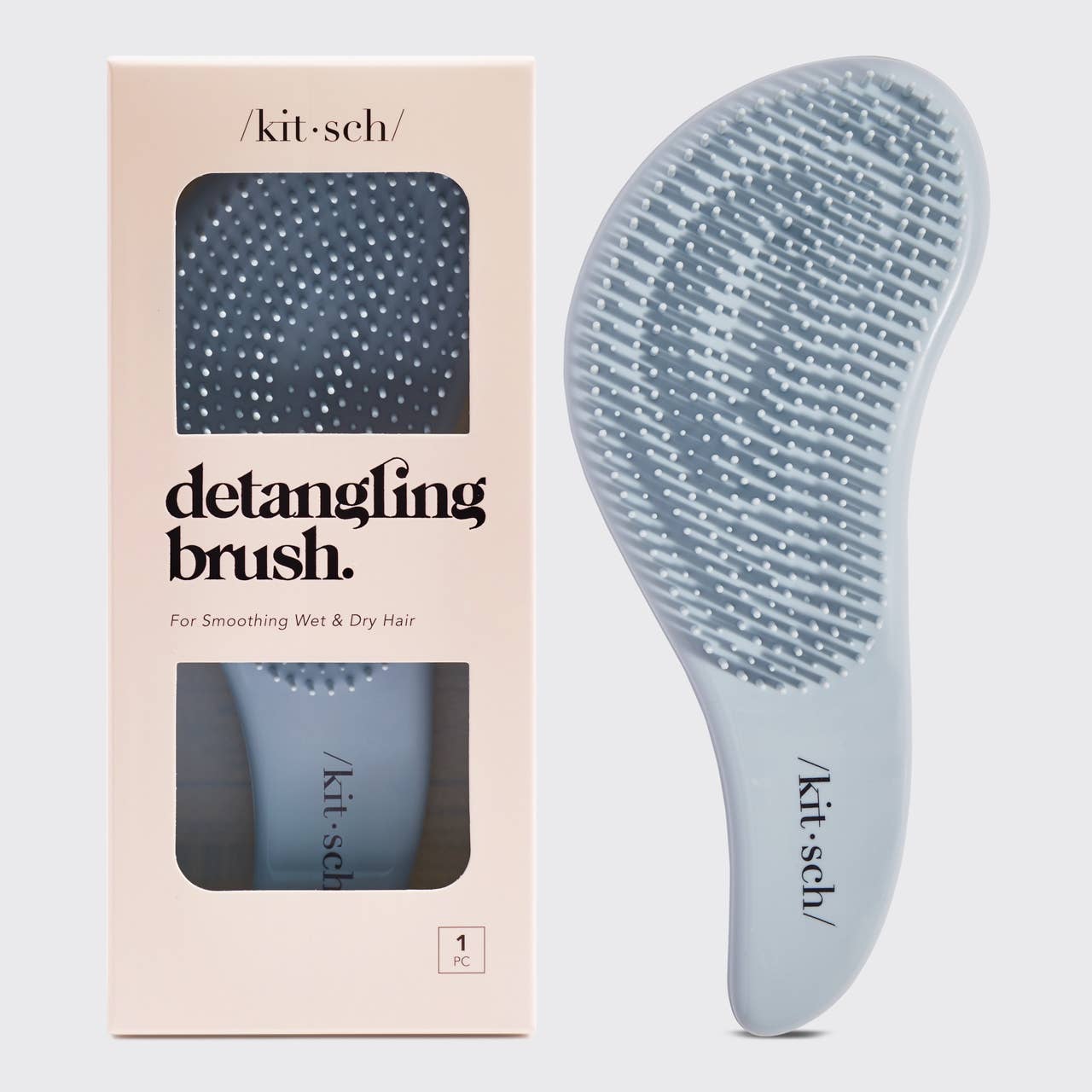 Kitsch | Detangling Brush - Haze Blue
