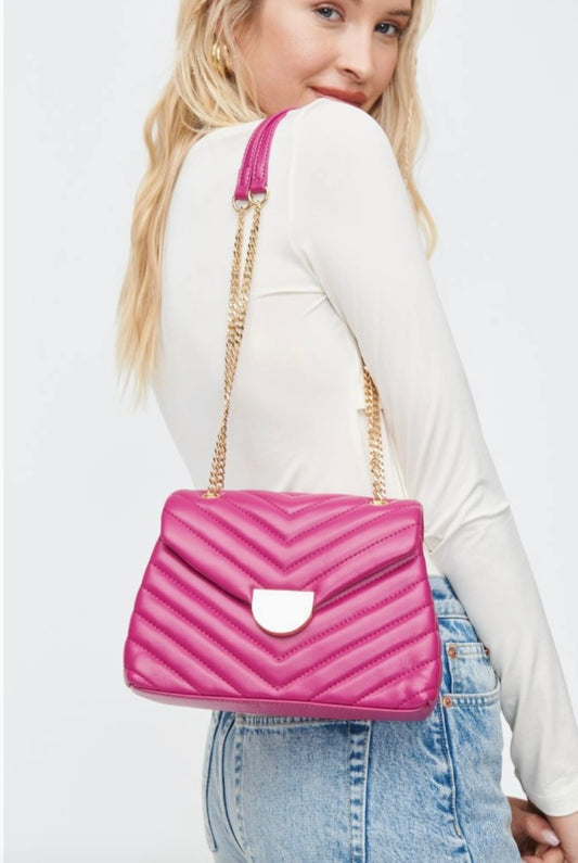 Color Me Pretty Leather Crossbody Bag