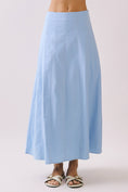 Load image into Gallery viewer, Contrast Topstitching Detail Maxi Skirt
