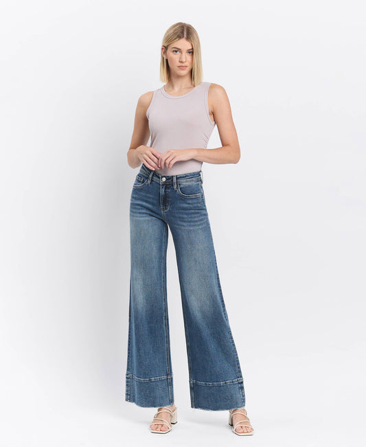 Lovervet by VERVET | Making Moves Wide Leg Jeans HIGH RISE A LINE WIDE LEG JEANS LV1633