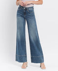 Load image into Gallery viewer, Lovervet by VERVET | Making Moves Wide Leg Jeans HIGH RISE A LINE WIDE LEG JEANS LV1633
