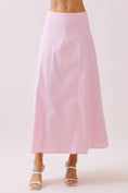 Load image into Gallery viewer, Contrast Topstitching Detail Maxi Skirt
