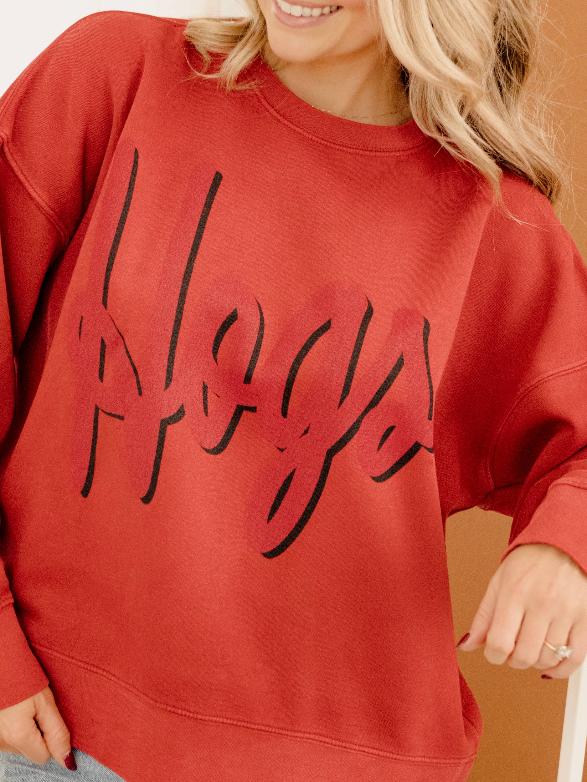 Paint the Town Red Hogs Oversized Sweatshirt