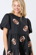 Load image into Gallery viewer, Game Time Football Sequins Dress
