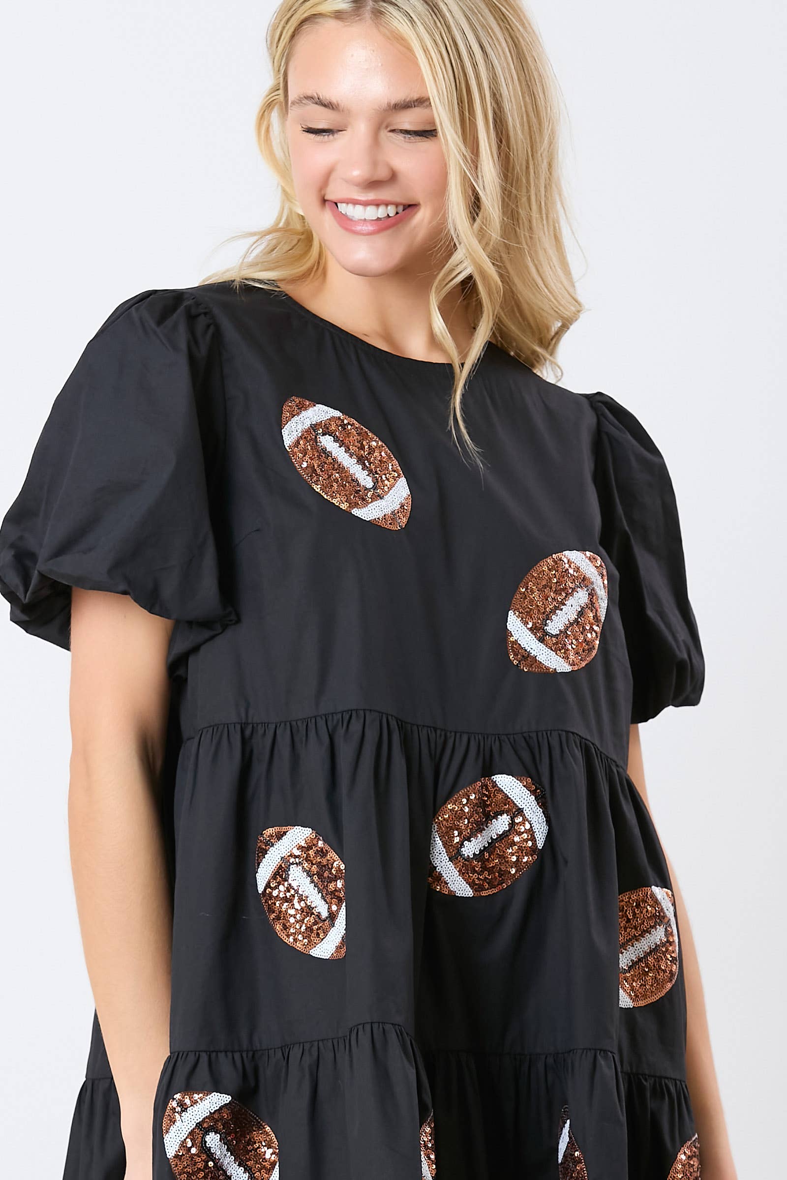 Game Time Football Sequins Dress