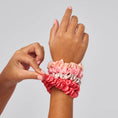 Load image into Gallery viewer, Kitsch | Ruched Satin Scrunchies 5pc Set - Assorted Cherry Blossom
