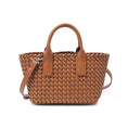 Load image into Gallery viewer, Urban Expressions | It Girl Woven Leather Crossbody Tote
