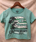 Load image into Gallery viewer, Rosemary Beach Cropped Acid wash T-shirt
