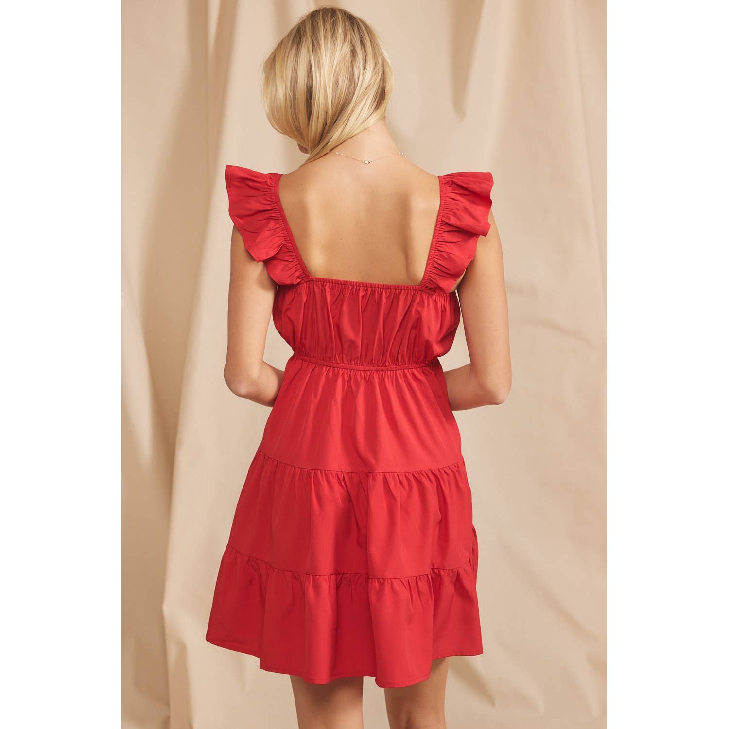 Romance Me Ruffle Sleeveless Tiered Dress