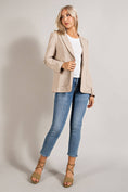 Load image into Gallery viewer, Maximum Chic Beige Leather Blazer
