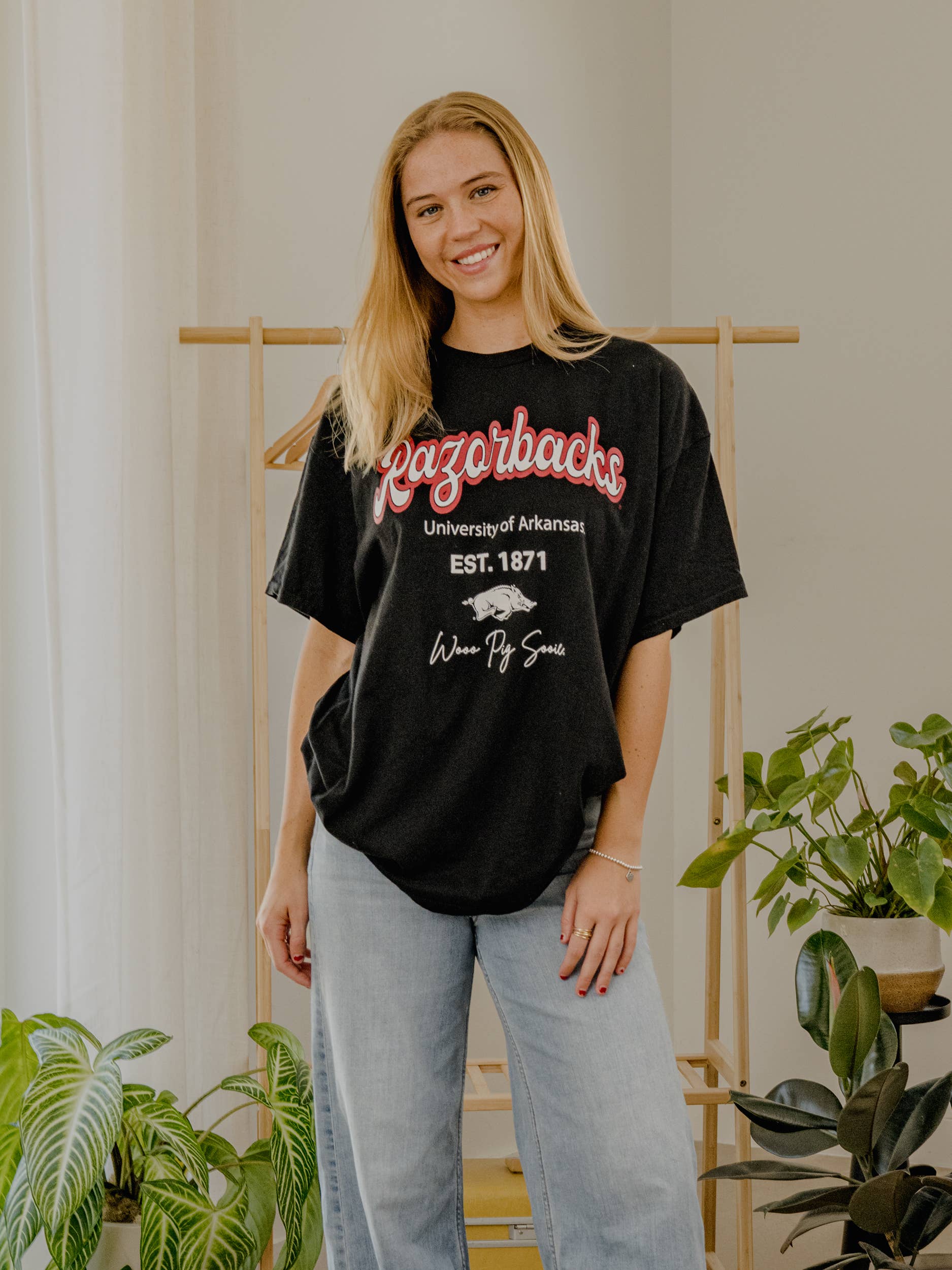 PRE-ORDER: Bold in Black Womens Razorback Tshirt