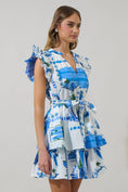 Load image into Gallery viewer, Sosy Postcard Marisol Tiered Mini Dress
