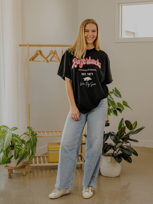 PRE-ORDER: Bold in Black Womens Razorback Tshirt