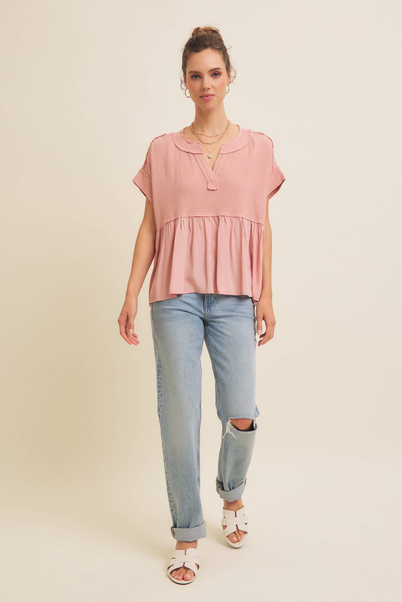 The Sweet Pea Gauze Babydoll