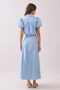 Load image into Gallery viewer, Contrast Topstitching Detail Maxi Skirt
