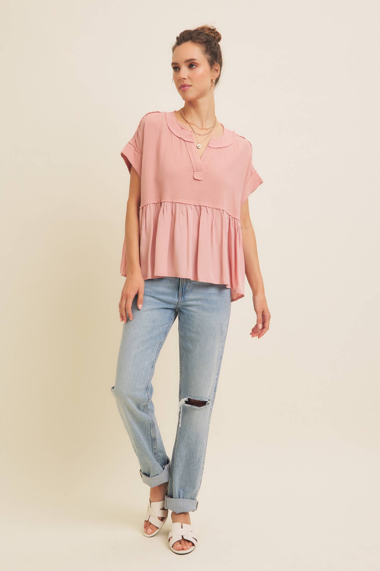 The Sweet Pea Gauze Babydoll