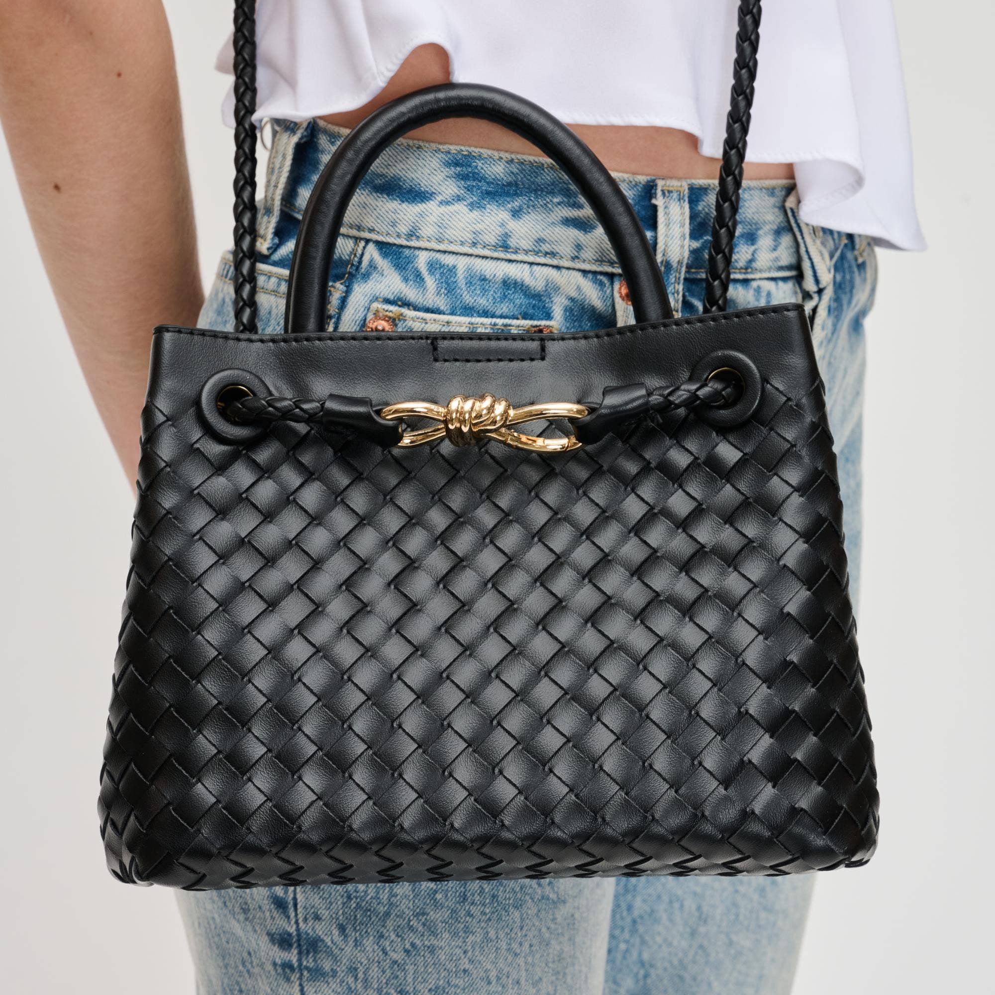 Urban Expressions | All Tied Up Woven Crossbody