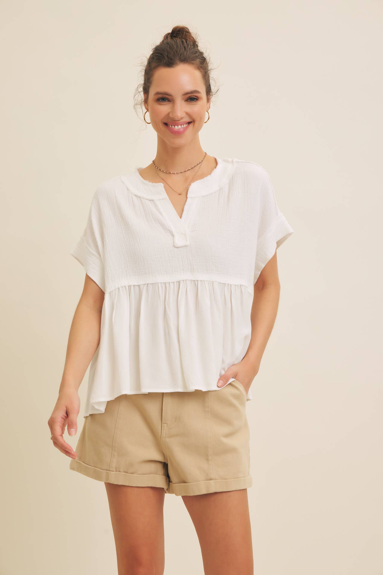 The Sweet Pea Gauze Babydoll