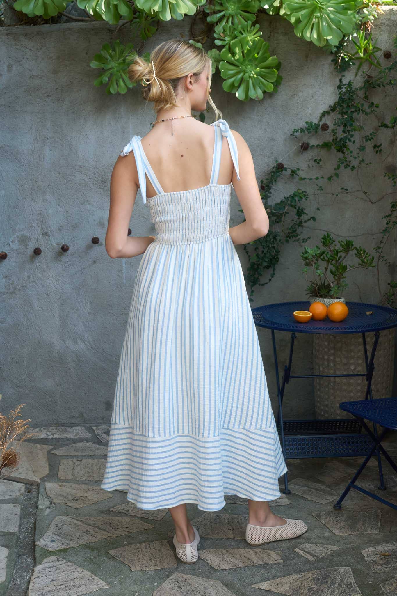 Coastal Breeze Striped Dress