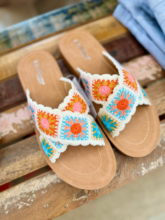 Crochet All Day Slide Sandals