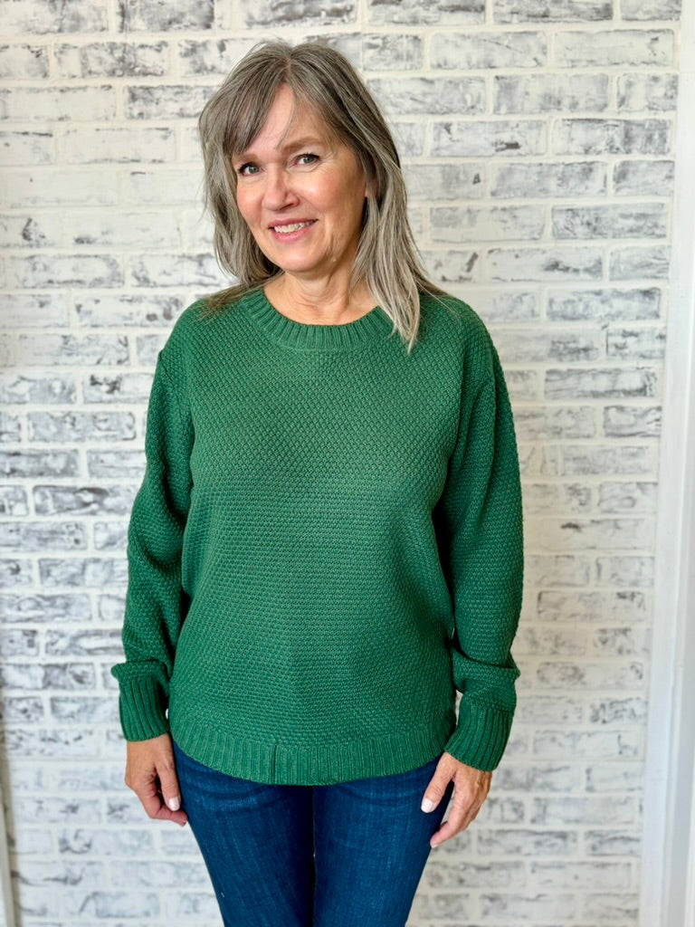 waffle knit sweater, oversized waffle knit sweater, Oversized waffle knit sweater women's, lightweight waffle knit sweater, Fayetteville boutique, Fayetteville Clothing Store, Downtown Springdale, Springdale clothing store